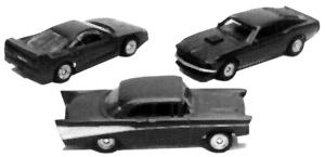 Con-Cor Automobile Ferrari F40 Mini Exact 3 Pack HO Scale Model Railroad Vehicle #4005