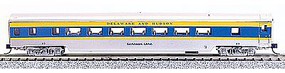Con-Cor 85' Smooth-Side Coach Delaware & Hudson N Scale Model Train Passenger Car #40057 Con-Cor 85' Smooth-Side Coach Delaware & Hudson N Scale Model Train Passenger Car #40057
