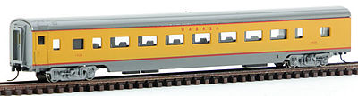 Con-Cor 85 Passenger Coach Car Wabash Yellow/Gray N Scale Model Train Passenger Car #40059