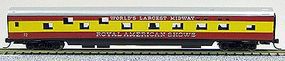 Con-Cor 85' Smooth-Side Sleeper Royal American Shows N Scale Model Train Passenger Car #40073
