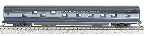 Con-Cor 85' Smooth-Side Sleeper Baltimore & Ohio N Scale Model Train Passenger Car #40090 Con-Cor 85' Smooth-Side Sleeper Baltimore & Ohio N Scale Model Train Passenger Car #40090