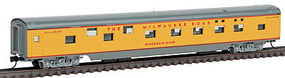Con-Cor 85' Smooth Side Pullman Sleeper Milwaukee Road yellow N Scale Model Train Passenger Car #40092 Con-Cor 85' Smooth Side Pullman Sleeper Milwaukee Road yellow N Scale Model Train Passenger Car #40092