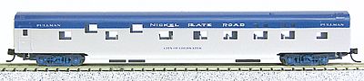 Con-Cor 85 Smooth-Side Sleeper Nickel Plate Road N Scale Model Train Passenger Car #40093