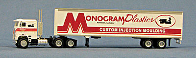 Con-Cor 18 Wheeler Monogram Plastics HO Scale Model Railroad Vehicle #4009602