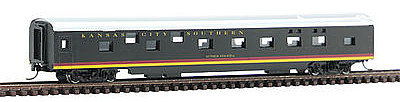 Con-Cor 85 Smooth Pass Sleeper Kansas City Southern N Scale Model Train Passenger Car #40100