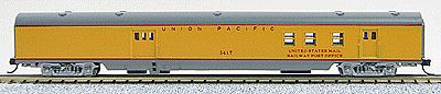Con-Cor 85 Smooth-Side Railway Post Office Union Pacific N Scale Model Train Passenger Car #40125