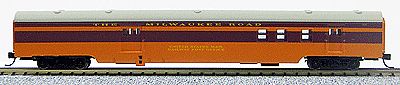 Con-Cor 85 Smooth-Side Railway Post Office Milwaukee N Scale Model Train Passenger Car #40136