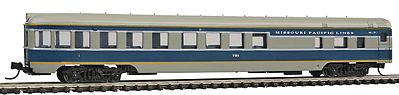 Con-Cor 85 Smooth-Side Observation Missouri Pacific N Scale Model Train Passenger Car #40203