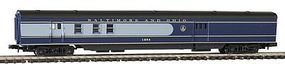 Con-Cor 85' Smooth Side Passenger RPO Baltimore & Ohio N Scale Model Train Passenger Car #402123