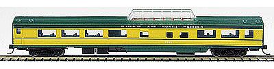 Con-Cor 85 Smooth-Side Mid-Train Dome Chicago & Northern N Scale Model Train Passenger Car #40238