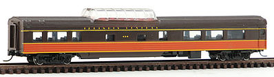 Con-Cor 85 Smooth-side Passenger Dome Illinois Central N Scale Model Train Passenger Car #40249