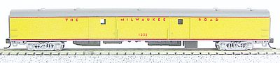 Con-Cor 85 Smooth-Side Full Baggage Milwaukee Road N Scale Model Train Passenger Car #40342