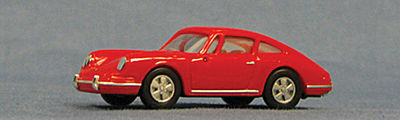 Con-Cor Porsche 911 Sportster 1966 (red) HO Scale Model Railroad Vehicle #4035