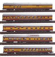 Con-Cor 5-Car Passenger Set Royal American Shows N Scale Model Train Passenger Car #40373 Con-Cor 5-Car Passenger Set Royal American Shows N Scale Model Train Passenger Car #40373