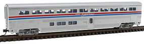 Con-Cor 5-Car Superliner Amtrak Phase II N Scale Model Train Passenger Car #40671 Con-Cor 5-Car Superliner Amtrak Phase II N Scale Model Train Passenger Car #40671