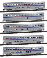 Con-Cor 85' Superliner Amtrak Phase IV (5) N Scale Model Train Passenger Car #40673 Con-Cor 85' Superliner Amtrak Phase IV (5) N Scale Model Train Passenger Car #40673