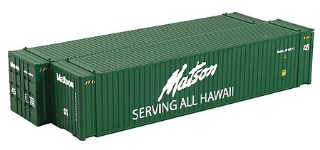 Con-Cor 45 Euro-International Standard Corrugated Container 2-Pack - Assembled Matson Set 2 (green, white)