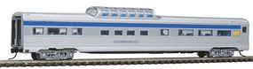 Con-Cor Budd 85' Corrugated-Side Mid-Train Dome VIA Rail Canada N Scale Model Passenger Car #41363 Con-Cor Budd 85' Corrugated-Side Mid-Train Dome VIA Rail Canada N Scale Model Passenger Car #41363