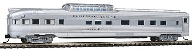 Con-Cor Budd 85 Corrugated-Side Dome-Observation California Zephyr N Scale Model Passenger Car #41387