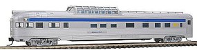 Con-Cor Budd 85' Corrugated-Side Dome-Observation VIA Rail Canada N Scale Model Passenger Car #41388 Con-Cor Budd 85' Corrugated-Side Dome-Observation VIA Rail Canada N Scale Model Passenger Car #41388
