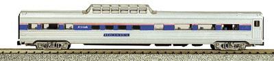 Con-Cor Budd 85 Streamlined Mid-Train Dome Amtrak Phase IV N Scale Model Train Passenger Car #424111