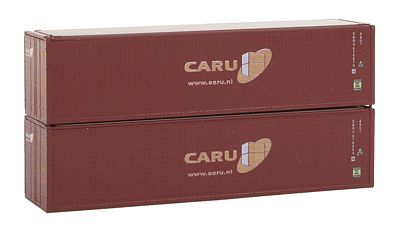 Con-Cor 40 Hi-Cube Container 2-Pack CARU Set #2 N Scale Model Train Freight Car #443012