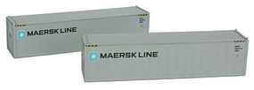 Con-Cor 40' Container 2-Pack Maersk #2 N Scale Model Train Freight Car #443020 Con-Cor 40' Container 2-Pack Maersk #2 N Scale Model Train Freight Car #443020