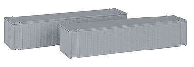 Con-Cor N Scale 45 Container Undecorated (2) N Scale Model Train Freight Car Load #444000