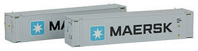 Con-Cor 45' Container Maersk Lg #2 (2) N Scale Model Train Freight Car Load #444002 Con-Cor 45' Container Maersk Lg #2 (2) N Scale Model Train Freight Car Load #444002