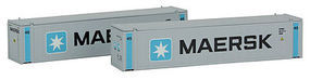 Con-Cor 45' Container Maersk Vrt #1 (2) N Scale Model Train Freight Car Load #444003 Con-Cor 45' Container Maersk Vrt #1 (2) N Scale Model Train Freight Car Load #444003