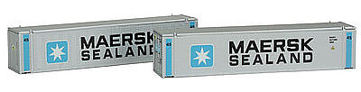 Con-Cor 45 Container Maersk/Sea #2 (2) N Scale Model Train Freight Car Load #444008