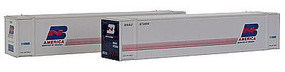 Con-Cor 48' Container Burlington Northern America (2) N Scale Model Train Freight Car Load #448026 Con-Cor 48' Container Burlington Northern America (2) N Scale Model Train Freight Car Load #448026