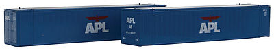 Con-Cor 48 Container APL 1990s (2) N Scale Model Train Freight Car Load #448032