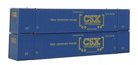 Con-Cor Monon 53' Rivet-Side Container 2-Pack CSX Containers Set #2 N Scale Model Freight Car #453017