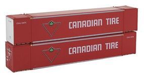 Con-Cor Monon 53' Rivet-Side Container 2-Pack Canadian Tire Set #2 N Scale Model Freight Car #453021 Con-Cor Monon 53' Rivet-Side Container 2-Pack Canadian Tire Set #2 N Scale Model Freight Car #453021