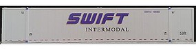 Con-Cor Monon 53' Rivet-Side Container 2-Pack Swift Intermodal N Scale Model Freight Car #453028 Con-Cor Monon 53' Rivet-Side Container 2-Pack Swift Intermodal N Scale Model Freight Car #453028