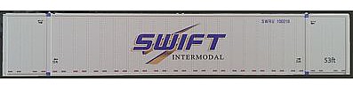 Con-Cor Monon 53 Rivet-Side Container 2-Pack Swift Intermodal N Scale Model Freight Car #453029