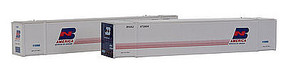Con-Cor 53' Container Burlington Northern America (2) N Scale Model Train Freight Car Load #453042 Con-Cor 53' Container Burlington Northern America (2) N Scale Model Train Freight Car Load #453042