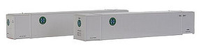 Con-Cor 53' Container BNSF Cross (2) N Scale Model Train Freight Car Load #453047 Con-Cor 53' Container BNSF Cross (2) N Scale Model Train Freight Car Load #453047