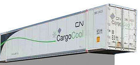 Con-Cor 53' Container Canadian National Cargo (2) N Scale Model Train Freight Car #453207 Con-Cor 53' Container Canadian National Cargo (2) N Scale Model Train Freight Car #453207