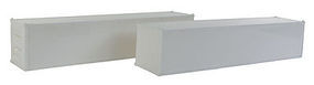 Con-Cor 40' Reefer Container White Undecorated HO Scale Model Train Freight Car #483000 Con-Cor 40' Reefer Container White Undecorated HO Scale Model Train Freight Car #483000