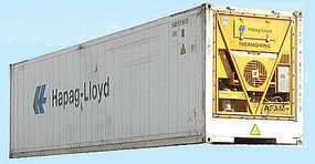 Con-Cor 45' Reefer Container Hapag Lloyd HO Scale Model Train Freight Car #483651 Con-Cor 45' Reefer Container Hapag Lloyd HO Scale Model Train Freight Car #483651