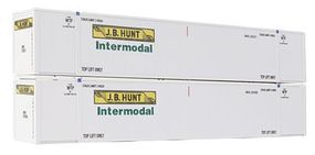 Con-Cor 53' Sheet/Post Rivet Container JB Hunt Intermodal Set #2 HO Scale Model Freight Car #488009