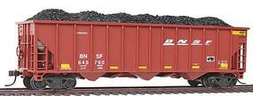 Con-Cor 100-Ton 3-Bay Hopper with Load BNSF Railway Set #4 HO Scale Model Train Freight Car #518 Con-Cor 100-Ton 3-Bay Hopper with Load BNSF Railway Set #4 HO Scale Model Train Freight Car #518