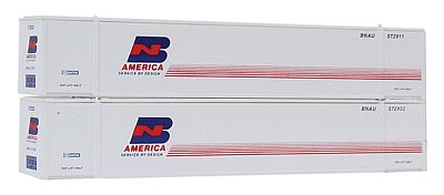 Con-Cor 53 Container BN America white with blue and red printing - N-Scale (2)
