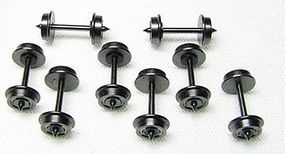 Con-Cor Brass Wheelsets .560'' Needlepoint Axles pkg(8) N Scale Model Train Trucks #56061 Con-Cor Brass Wheelsets .560'' Needlepoint Axles pkg(8) N Scale Model Train Trucks #56061