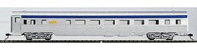 85' Streamlined Coach Via Rail (silver & blue) HO Scale Model Train Passenger Car #70111