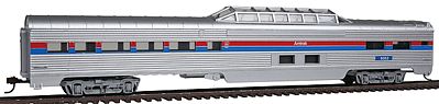 Con-Cor 85 Corrugated Dome Car Amtrak HO Scale Model Train Passenger Car #7205