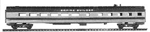Con-Cor 85 Streamline Corrugated Side Diner Pennsylvania Railroad HO Scale Model Passenger Car #723