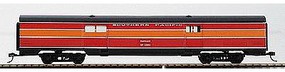 Con-Cor 70' Corrugated Baggage Car Southern Pacific ''Daylight'' HO Scale Model Passenger Car #74107 Con-Cor 70' Corrugated Baggage Car Southern Pacific ''Daylight'' HO Scale Model Passenger Car #74107